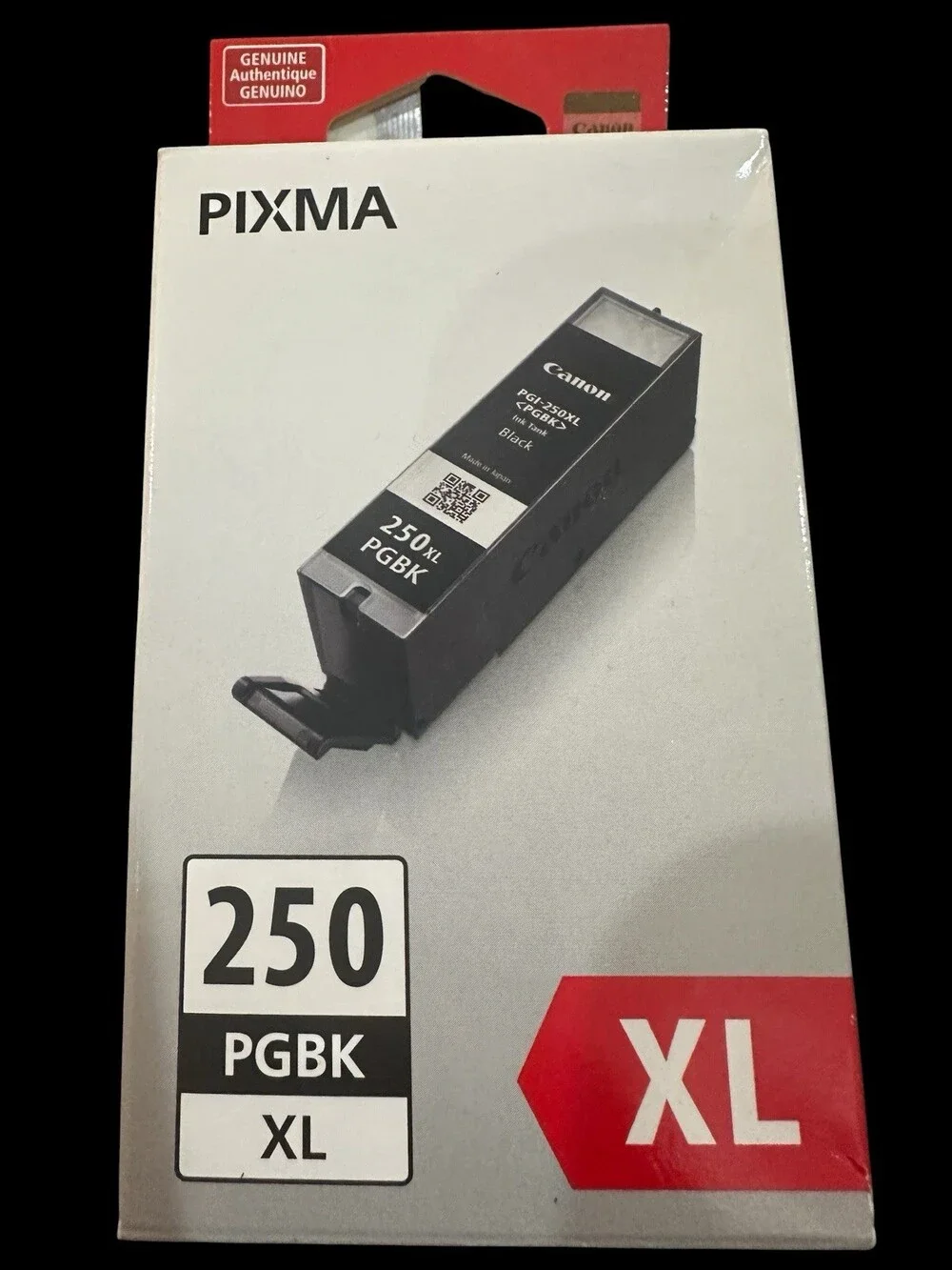 Genuine Canon: 1x PGI-250XL & 2x CLI-251 Black OEM Ink Tanks